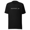 HEARTBEAT_OK Unisex Vibe Coder T-Shirt product mockup